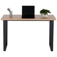 BIURKO MICHAELA - kolor dębowy/czarny, Modern, materiał drewnopochodny/metal (120/60/75cm) - MID.YOU