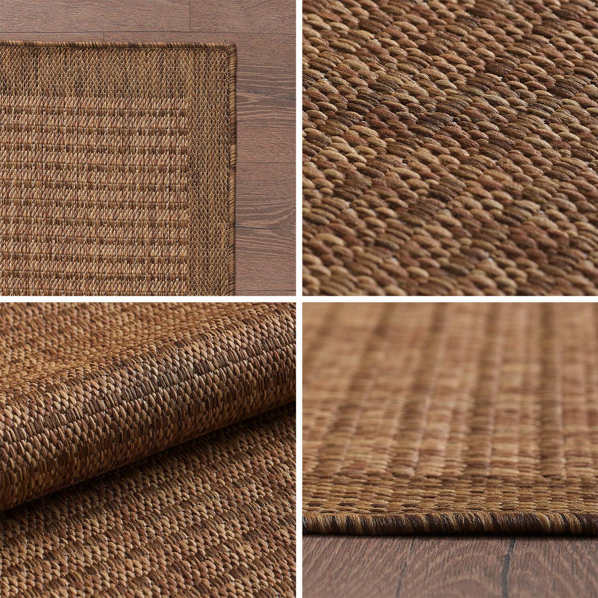 Outdoorteppich Giza Braun ca. 140x200cm - Braun, Basics, Textil (140/200cm) - Novel