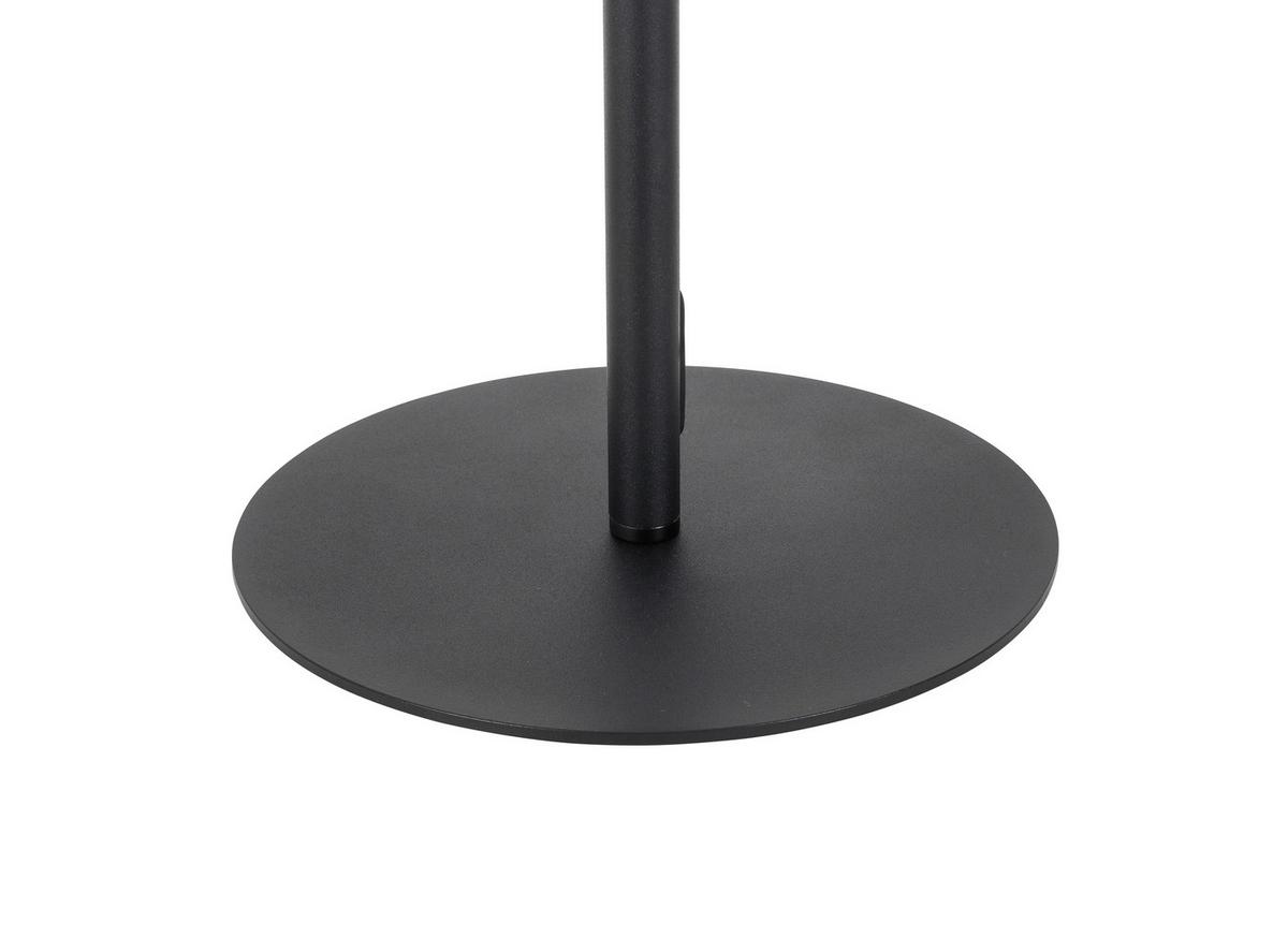 Stehleuchte Lisib in Schwarz/Chrom max. 10 Watt - Chromfarben/Schwarz, ROMANTIK / LANDHAUS, Glas/Metall (27/140cm) - Mömax