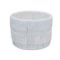 Coș Casei Round S - alb, Konventionell, hârtie/metal (18/13cm) - Mömax