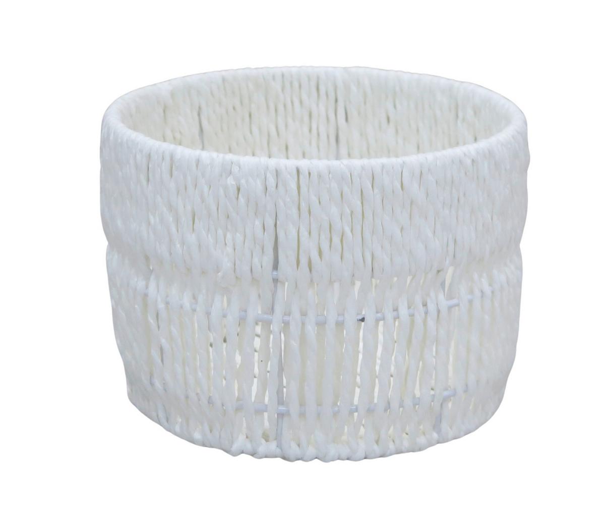 Coș Casei Round S - alb, Konventionell, hârtie/metal (18/13cm) - Mömax