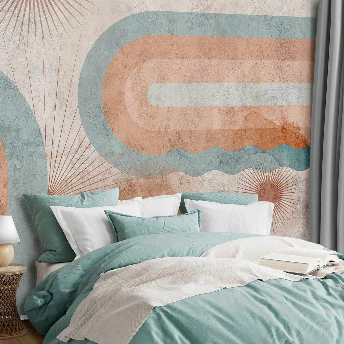 Fotótapéta Hde-Lft2170 - pasztellkék/korall, Lifestyle, textil (200/140cm) - artgeist