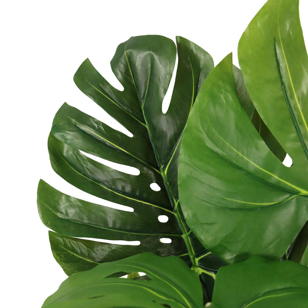 Umetna Rastlina Monstera I - zelena/bela, Moderno, umetna masa (33/90/37cm) - MID.YOU