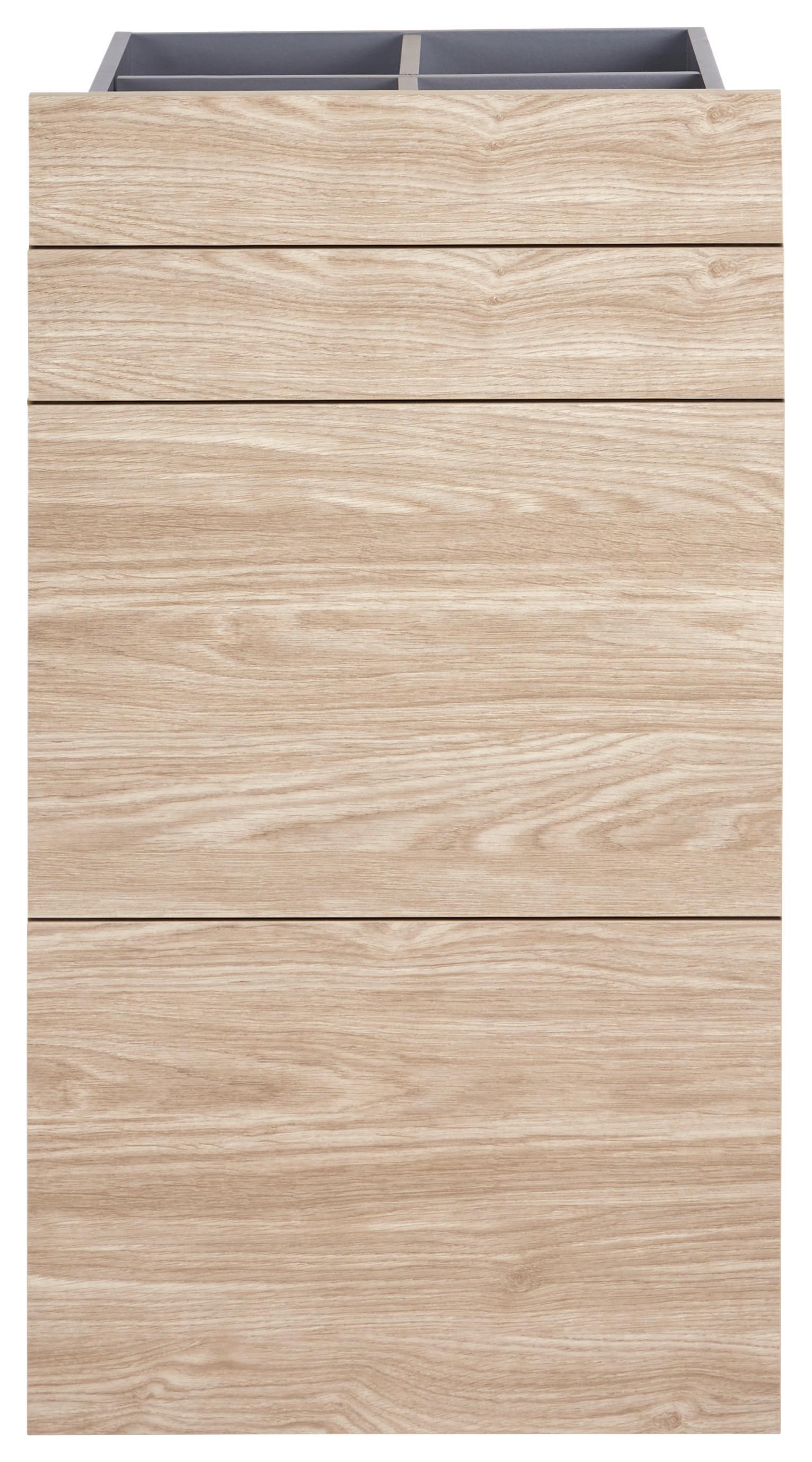 Schubladenset in Eichefarben Bardolino - Eichefarben, Modern, Holzwerkstoff (45,3/83/47cm) - Based