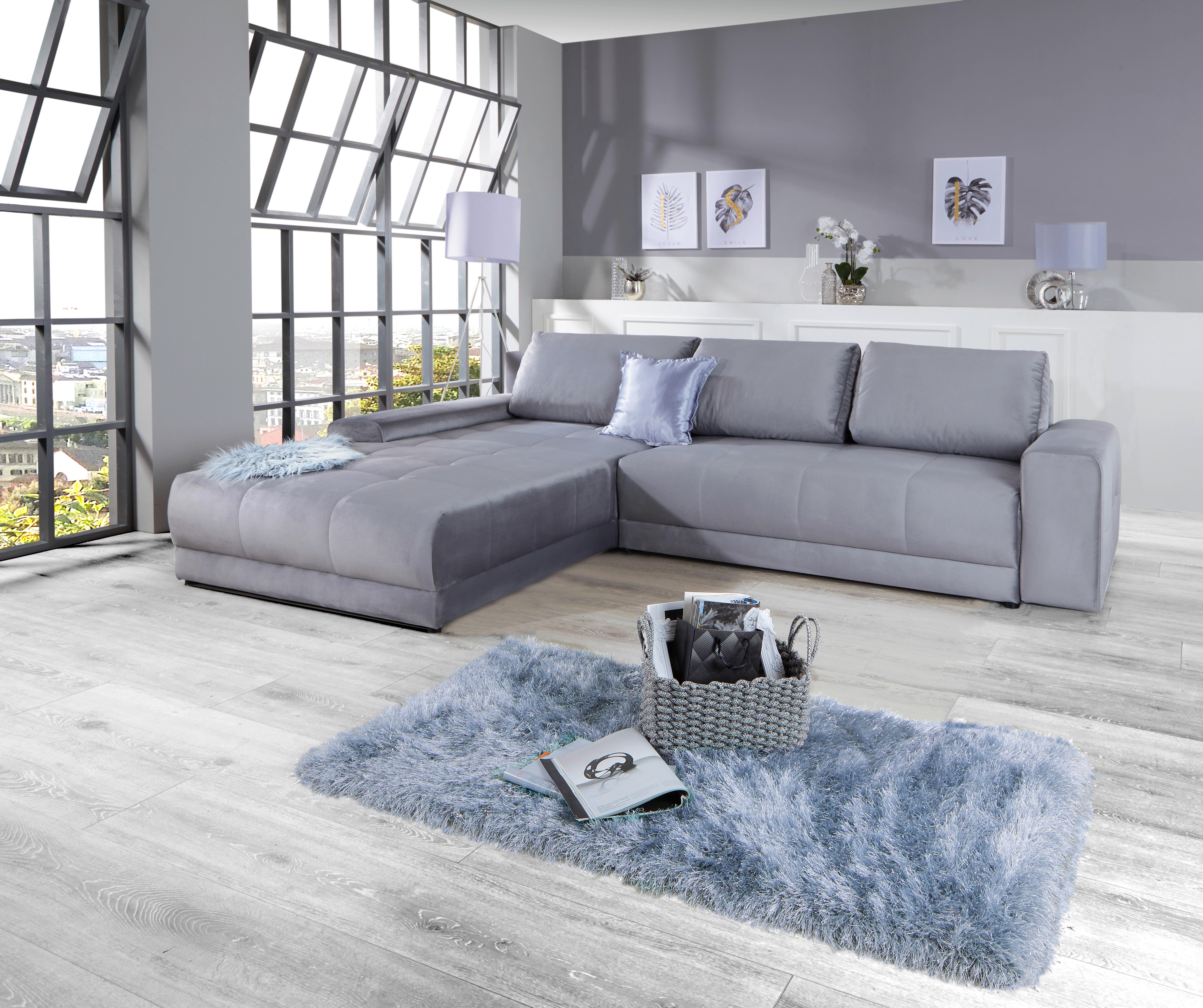 Kutna Garnitura Adria - siva, Moderno, tekstil (213/308cm) - Modern Living