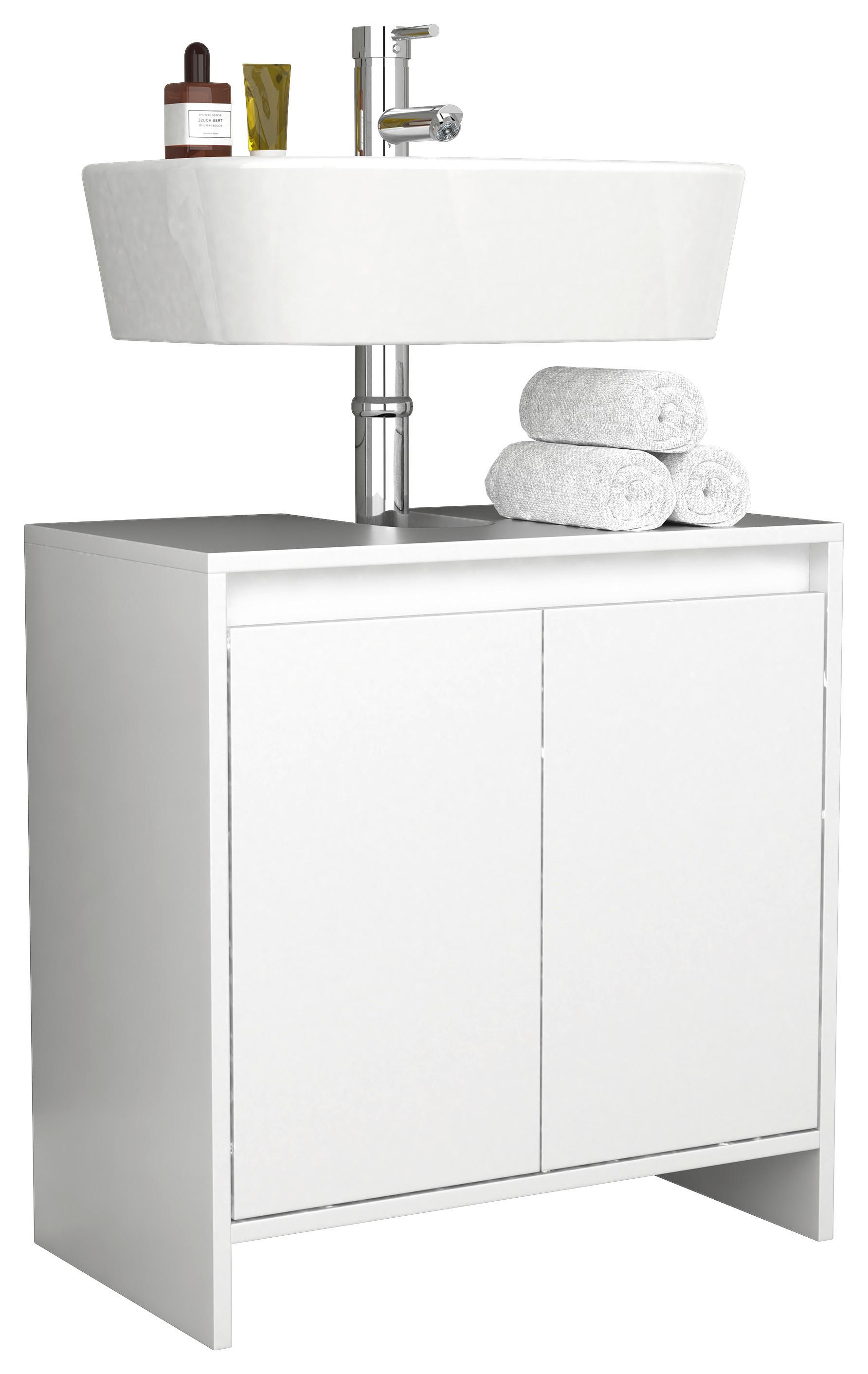 WASCHBECKENUNTERSCHRANK MALIRA - Weiss, Modern, Holzwerkstoff (58/60/33cm) - MID.YOU