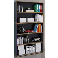 Aktenregal Salia B100 Anthrazit/Honigeiche - Honigeiche/Anthrazit, Design, Holzwerkstoff/Kunststoff (100/183/33cm) - P & B