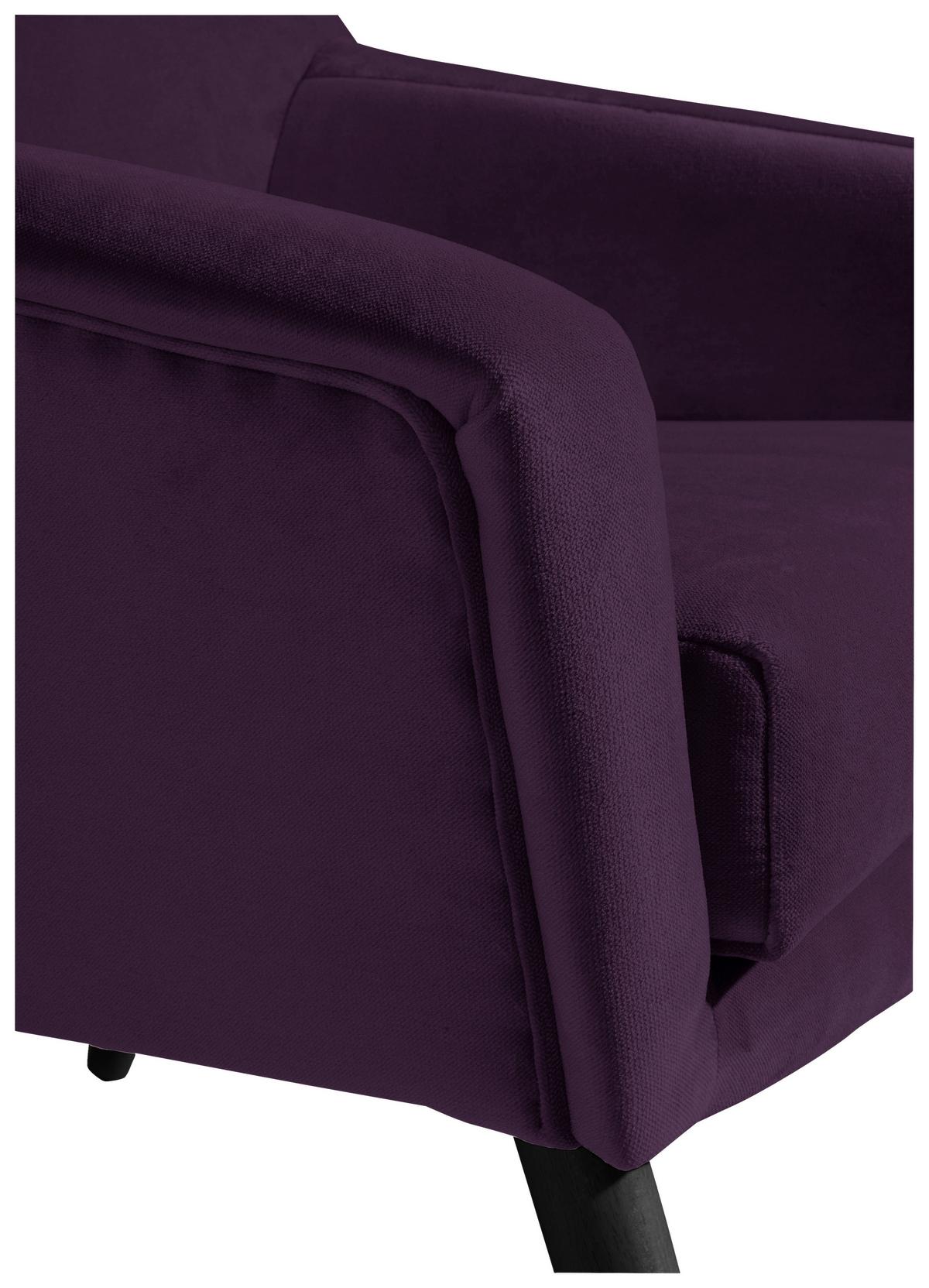 SESSEL ALEGRO - Lila/Schwarz, Design, Holz/Textil (67/81/71cm) - Max Winzer