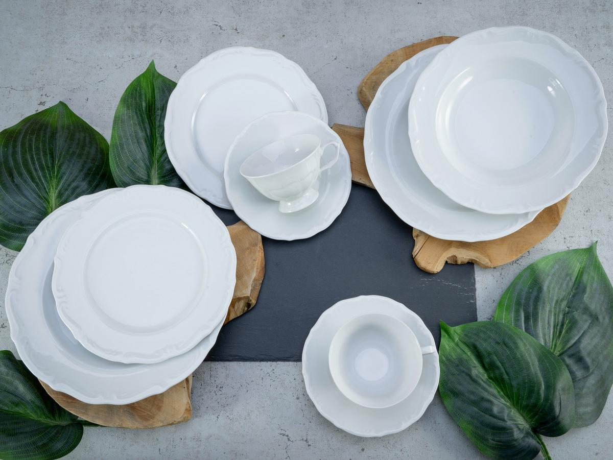 Kombinirani Servis Maria Theresia, 30-Delni - bela, Basics, keramika - Creatable