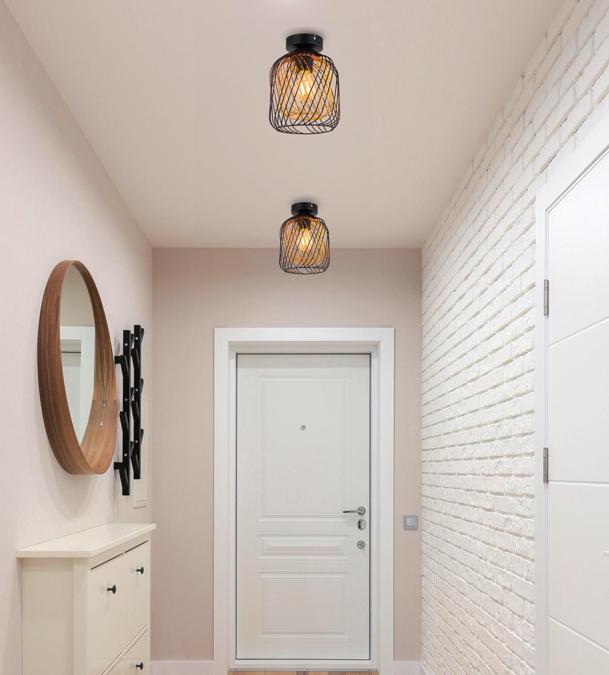 TISCHLEUCHTE 15965TS DICHTI - Goldfarben/Schwarz, Basics, Kunststoff/Metall (18/24,5cm) - Globo