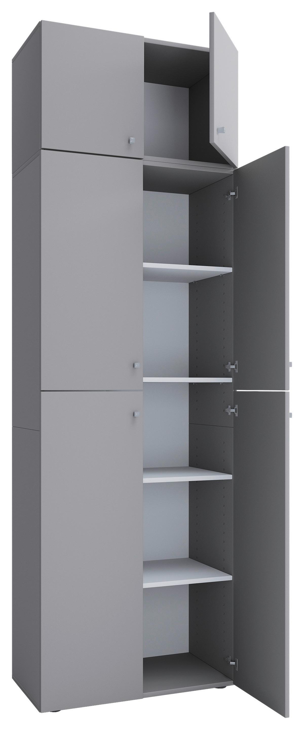 Aktenschrank Lona XXL Grau - Grau, MODERN, Holzwerkstoff (70/223/39cm) - MID.YOU