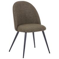 Stuhl Lotte Dunkelgrün - Dunkelgrün/Schwarz, Lifestyle, Textil/Metall (49.5/83.5/53.5cm) - Mömax