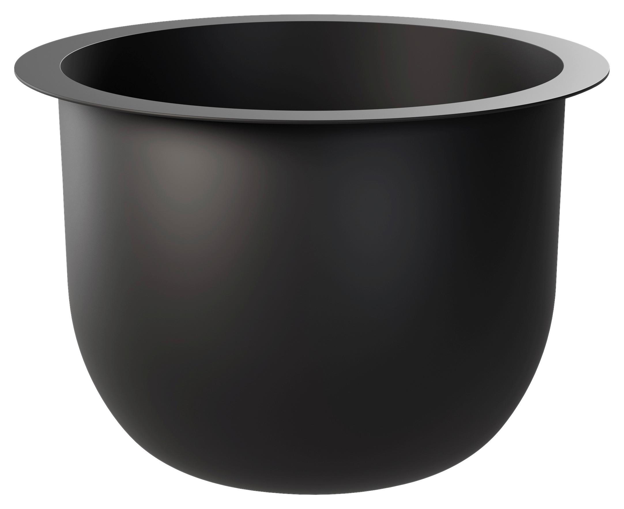 Übertopf Multivario Schwarz - Schwarz, MODERN, Kunststoff (24,0cm)