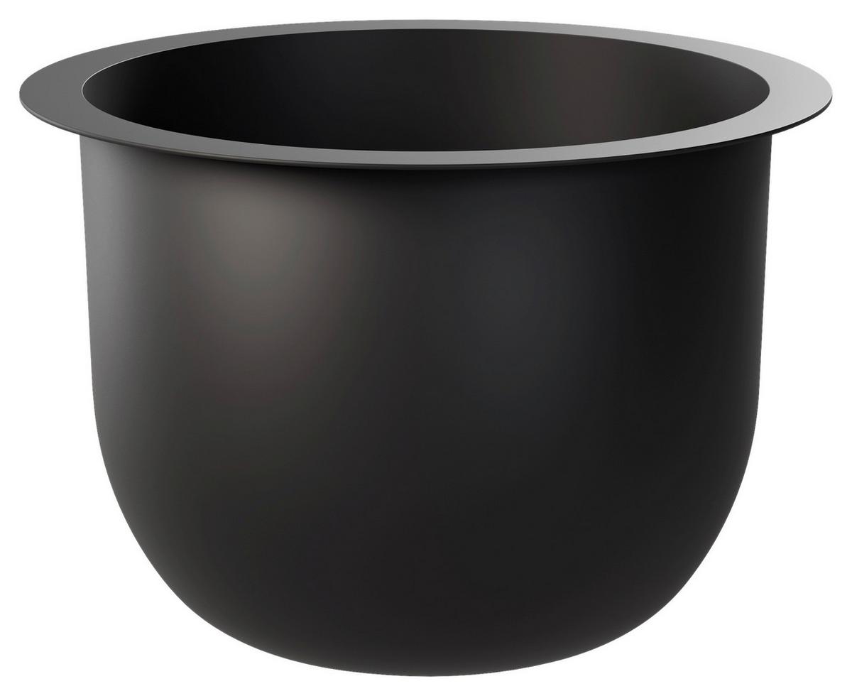 Übertopf Multivario Schwarz - Schwarz, MODERN, Kunststoff (24,0cm)