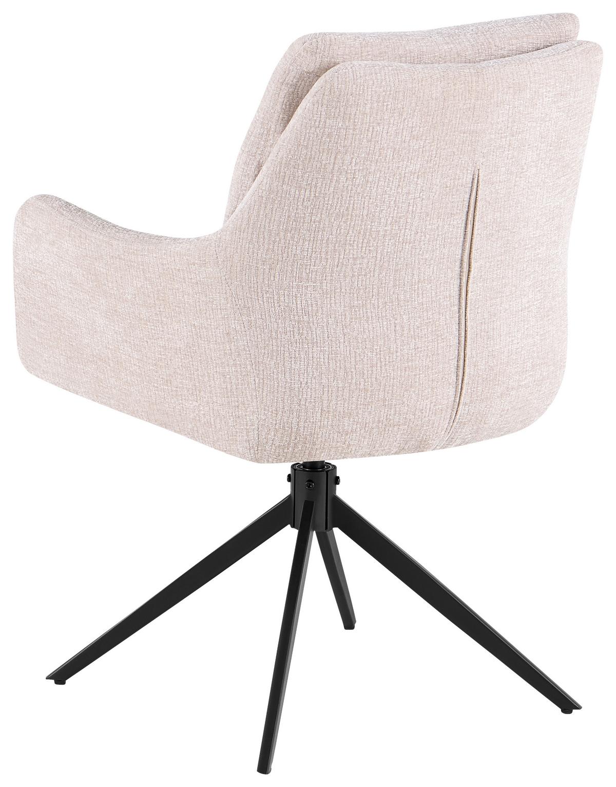 Stolica Onil - bež/crna, Moderno, metal (63/90/61cm) - Premium Living