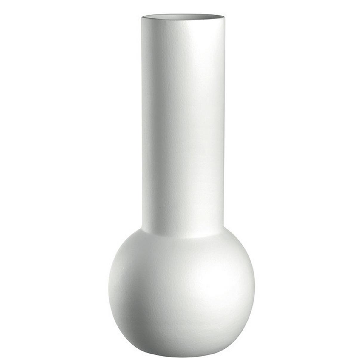 Vase Weiß - Weiß, LIFESTYLE, Keramik (18,5/42/18,5cm) - Leonardo