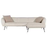 Ecksofa In Beige - Beige/Schwarz, Lifestyle, Textil/Metall (273/74/165cm) - Mömax