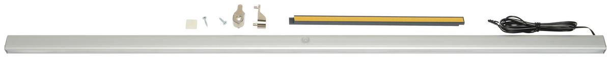Kleiderstange "UNIT" in Alufarben mit Beleuchtung - Alufarben, MODERN, Metall (87,1cm) - Based