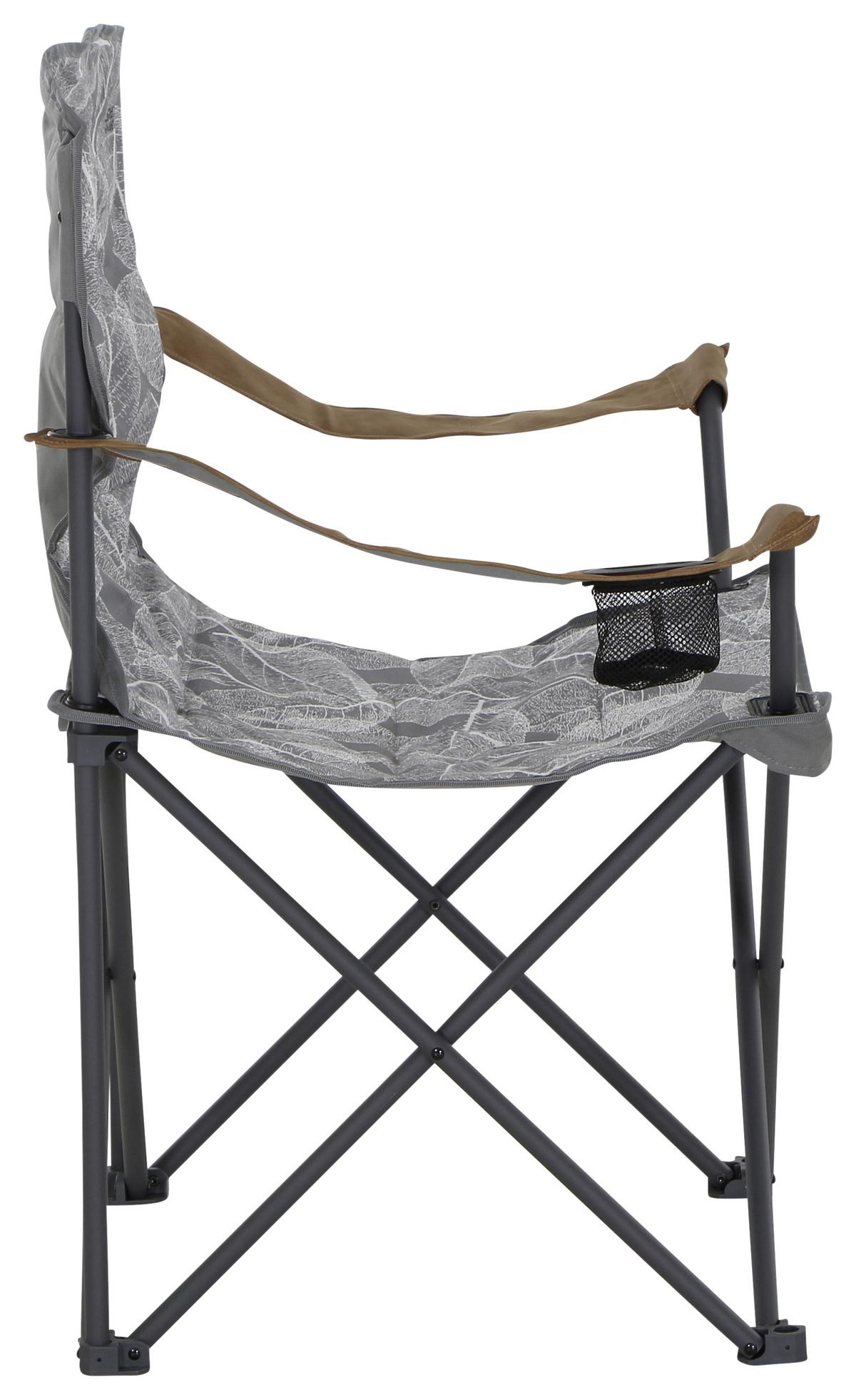 Campingsessel Faltbar M51747 mit Tragetasche - Anthrazit/Grau, KONVENTIONELL, Textil/Metall (90/96/61cm) - Siena Garden