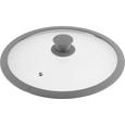 Deckel Sonia in Grau - Grau, MODERN, Glas/Kunststoff (28cm) - Mömax modern living
