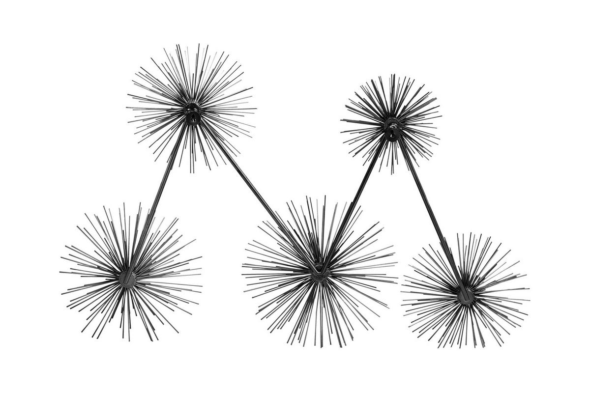 Wanddeko Domizil - Schwarz, Lifestyle, Metall (61/15/80cm) - Kayoom