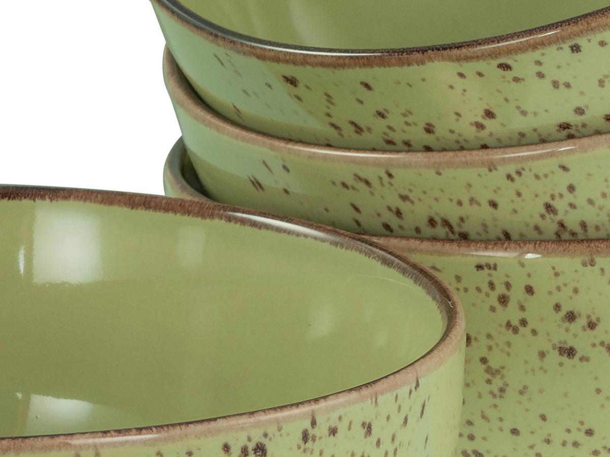 Set Posod Green, 4-Delni - zelena, Design, keramika (17,5cm) - Creatable
