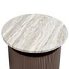 SOFFBORD SOLCO -TREND- - bronsfärgad/naturfärgad, Lifestyle, metall/trämaterial (46/41cm) - Premium Living