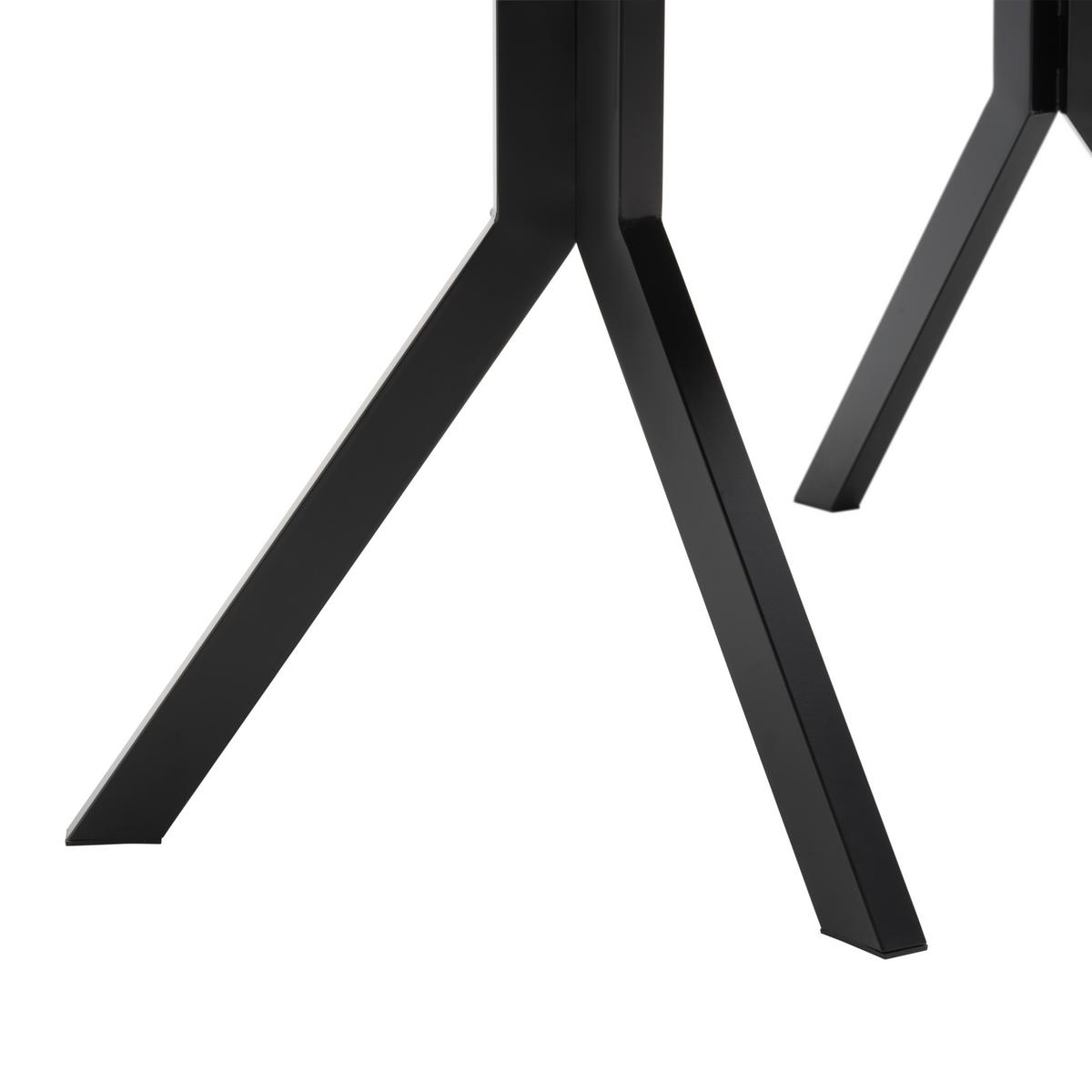 Ausziehtisch Mendosa 200 in Grau/Anthrazit - Anthrazit/Schwarz, Basics, Holzwerkstoff (160-200/90/75cm) - Premium Living