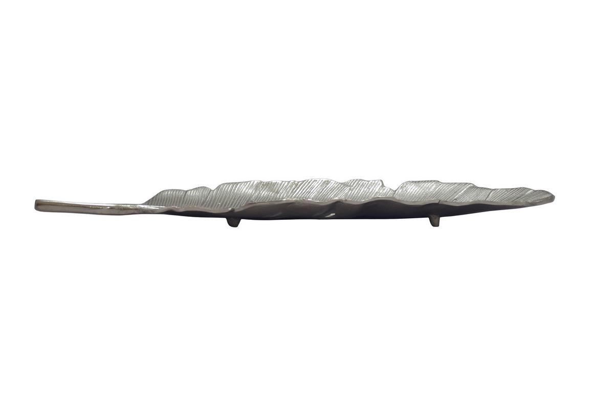 Dekoschale Wl7.687 - Silberfarben, Design, Metall (60/18/4cm) - Livetastic