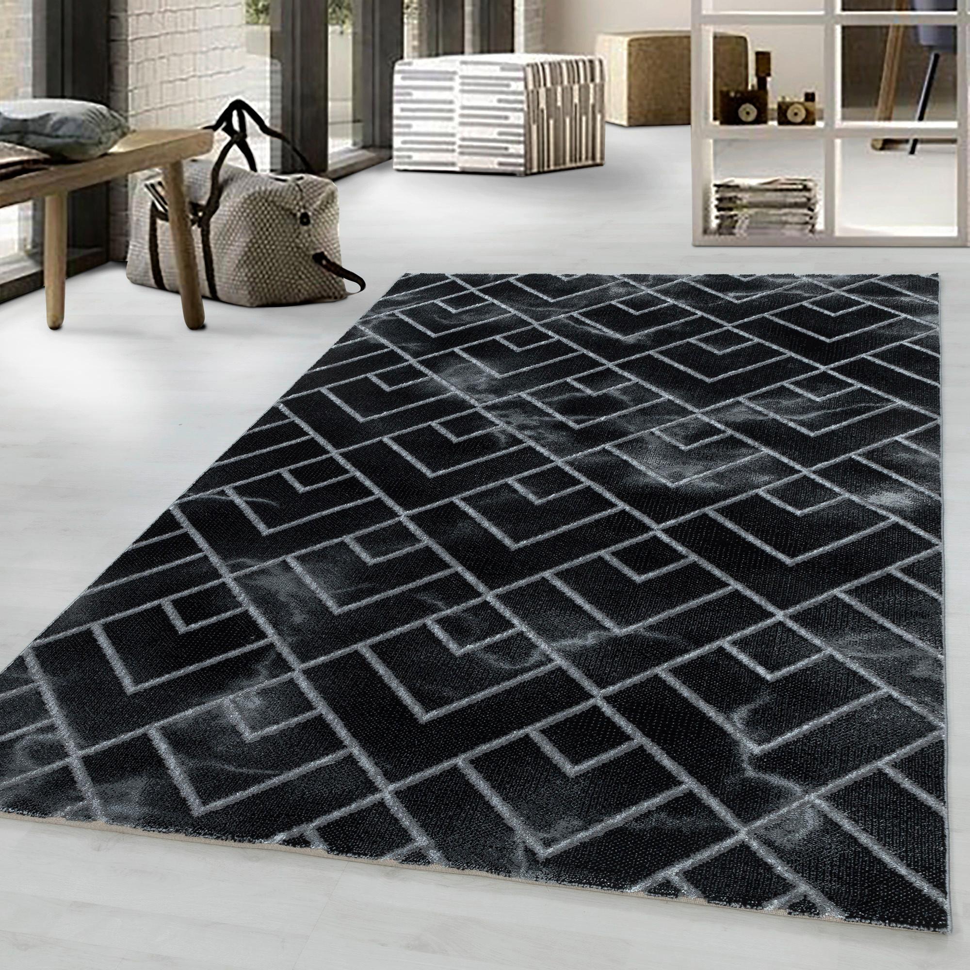 Webteppich Naxos Silberfarben ca. 140x200cm - Silberfarben, Design, Textil (140/200cm)