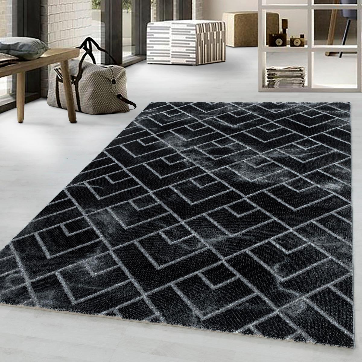 Webteppich Naxos Silberfarben ca. 120x170cm - Silberfarben, Design, Textil (120/170cm)