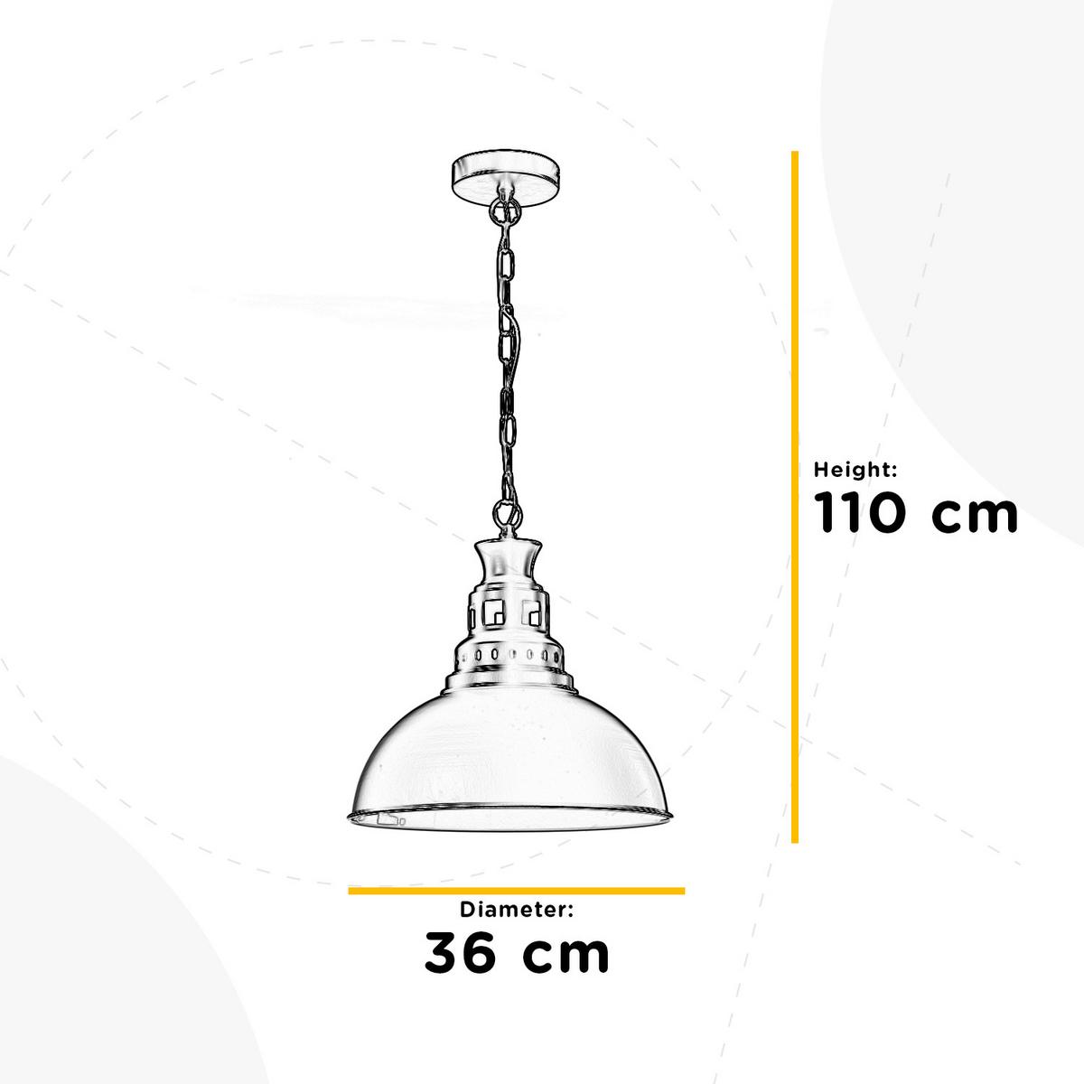 Hängeleuchte Istanbul nera Schwarz/Weiß max. 22 Watt - Schwarz/Weiß, Basics, Metall (36/110cm)
