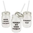 Trinkglas BBQ in verschiedenen Motiven - Transparent, LIFESTYLE, Glas (8/13cm)