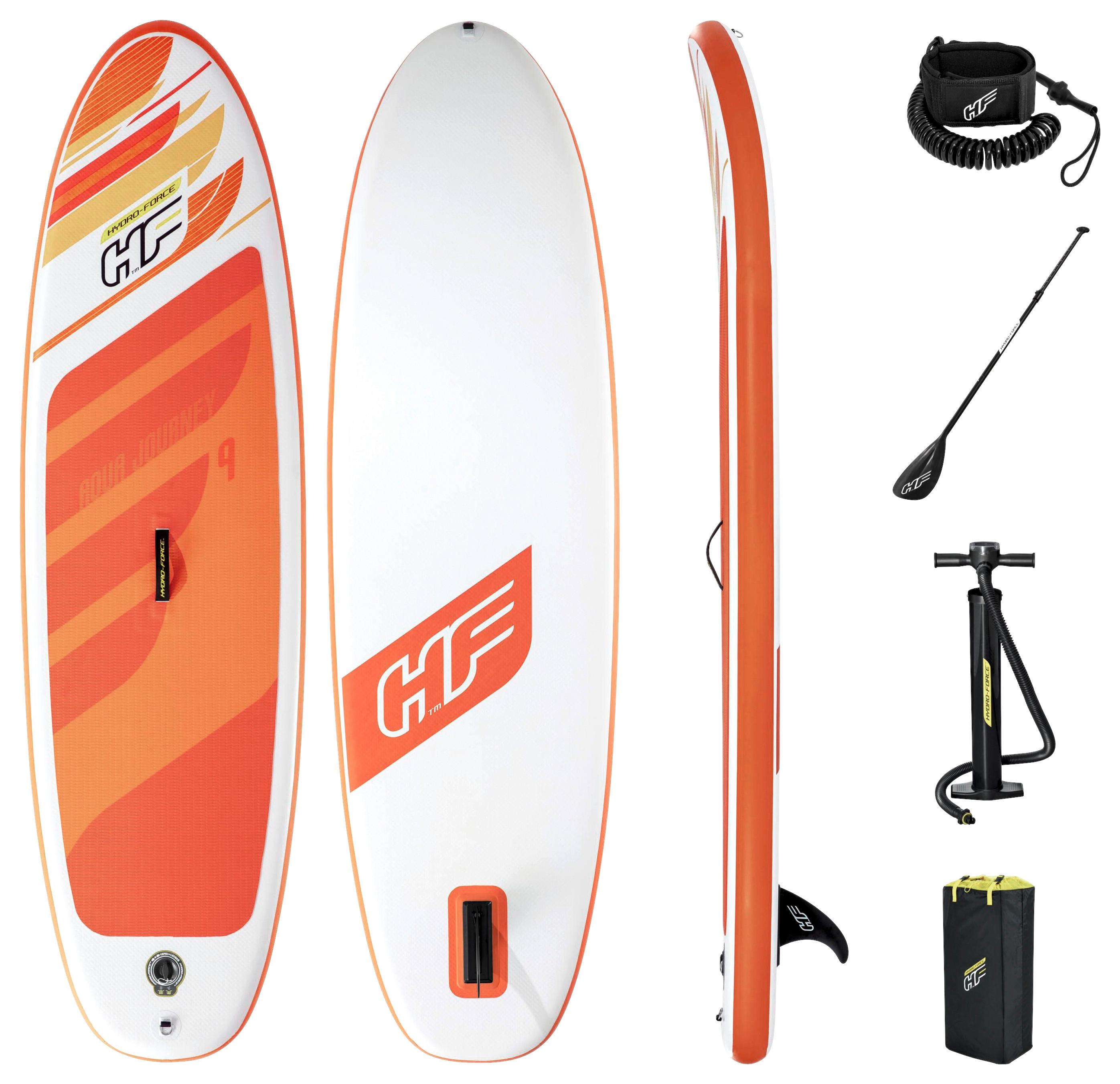 DESKA SUP 65349 AQUA JOURNEY - biały/pomarańczowy, Basics, tworzywo sztuczne (274/76cm) - Bestway
