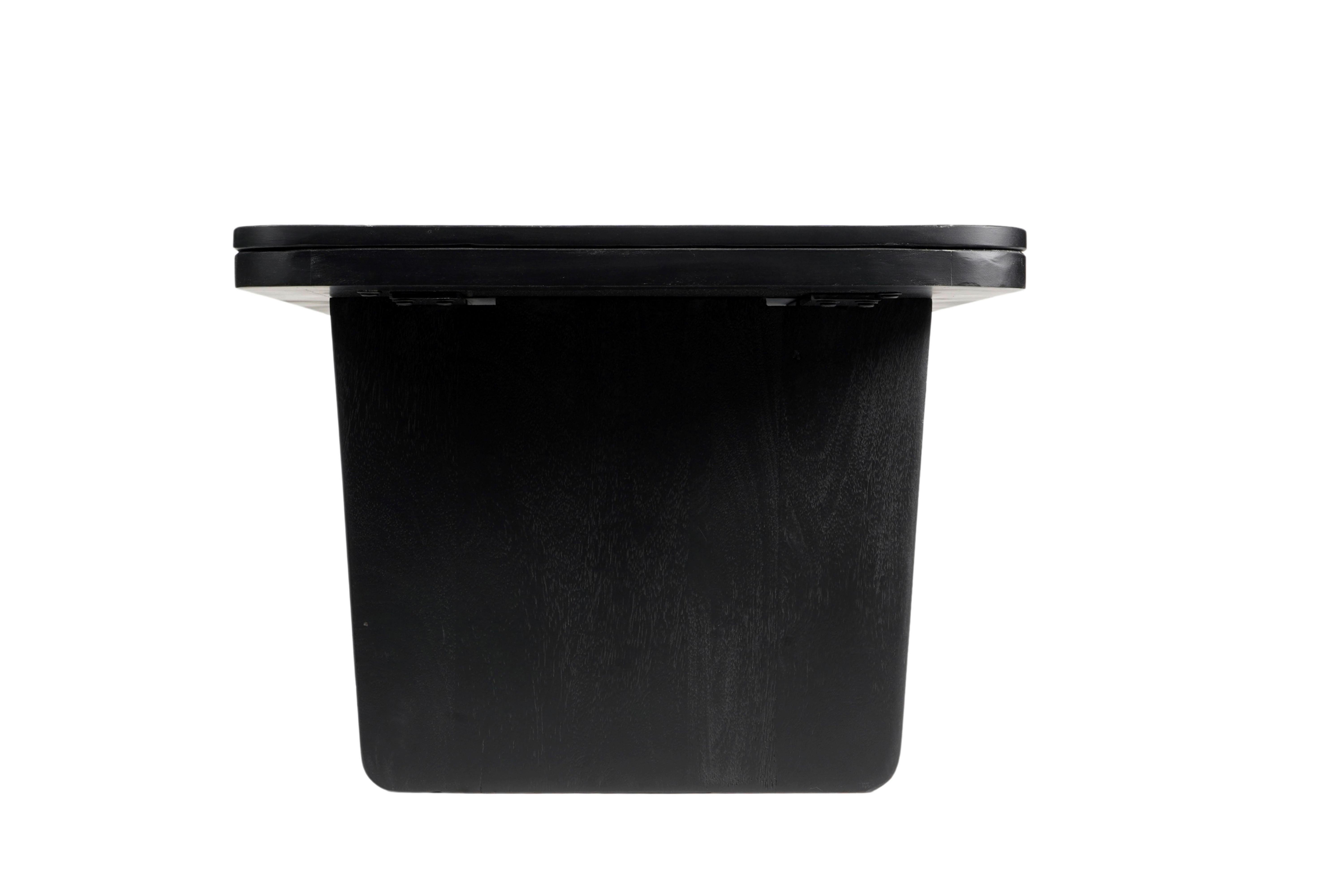 SOFFBORD LEON-STUDIO- - svart, Modern, trä/sten (110/55/40cm) - Premium Living