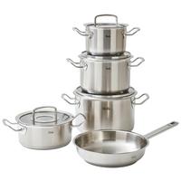 ZESTAW GARNKÓW 084-379-05-000/0 FISSLER - kolor srebrny, Basics, metal/szkło - Fissler