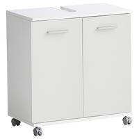 Omarica Za Pod Umivalnik Palermo, Bela - barve kroma/siva, Konvencionalno, kovina/umetna masa (60/63,4/32,6cm) - Stylife