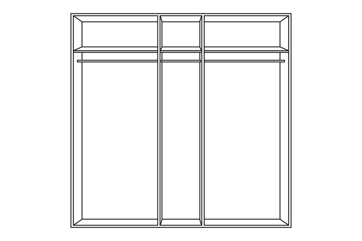 DULAP USI ROTATIVE DESPINA - alb/gri, Konventionell, material pe bază de lemn (226/210/54cm)