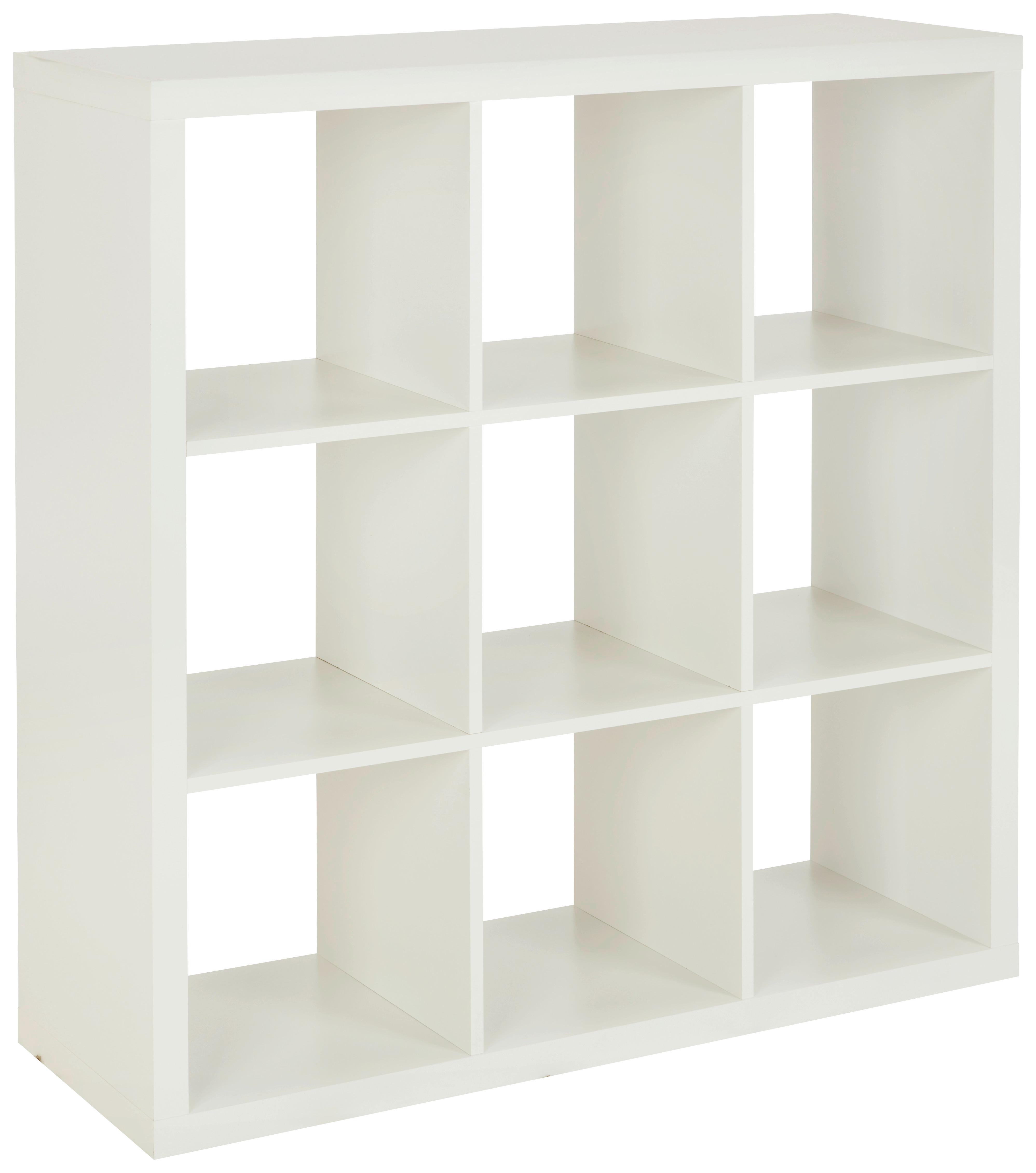 Raumteiler Style in Weiß ca. 112x112x38 cm - Weiß, MODERN, Holzwerkstoff (112/112/38cm) - Mömax