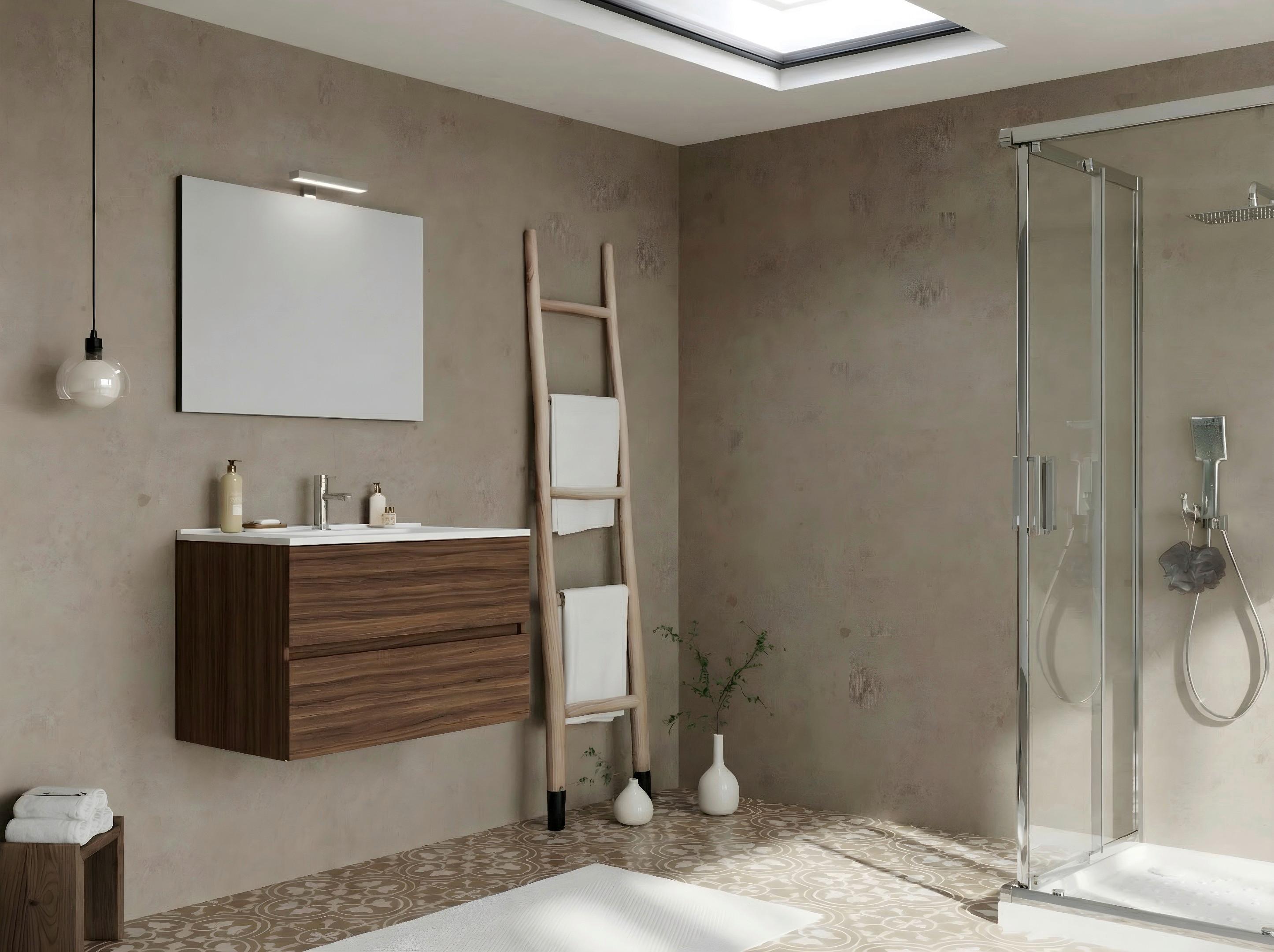 Element Ispod Umivaonika Easy - boje oraha/antracit, Moderno, drvni materijal (80/51/46cm)