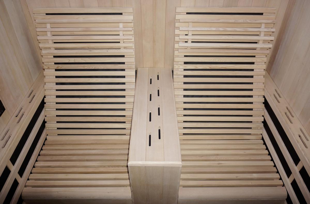 Infrarotkabine Carbon 2 in Braun ca. 180x195x150cm - Naturfarben, Basics (180/195/150cm) - Sanotechnik