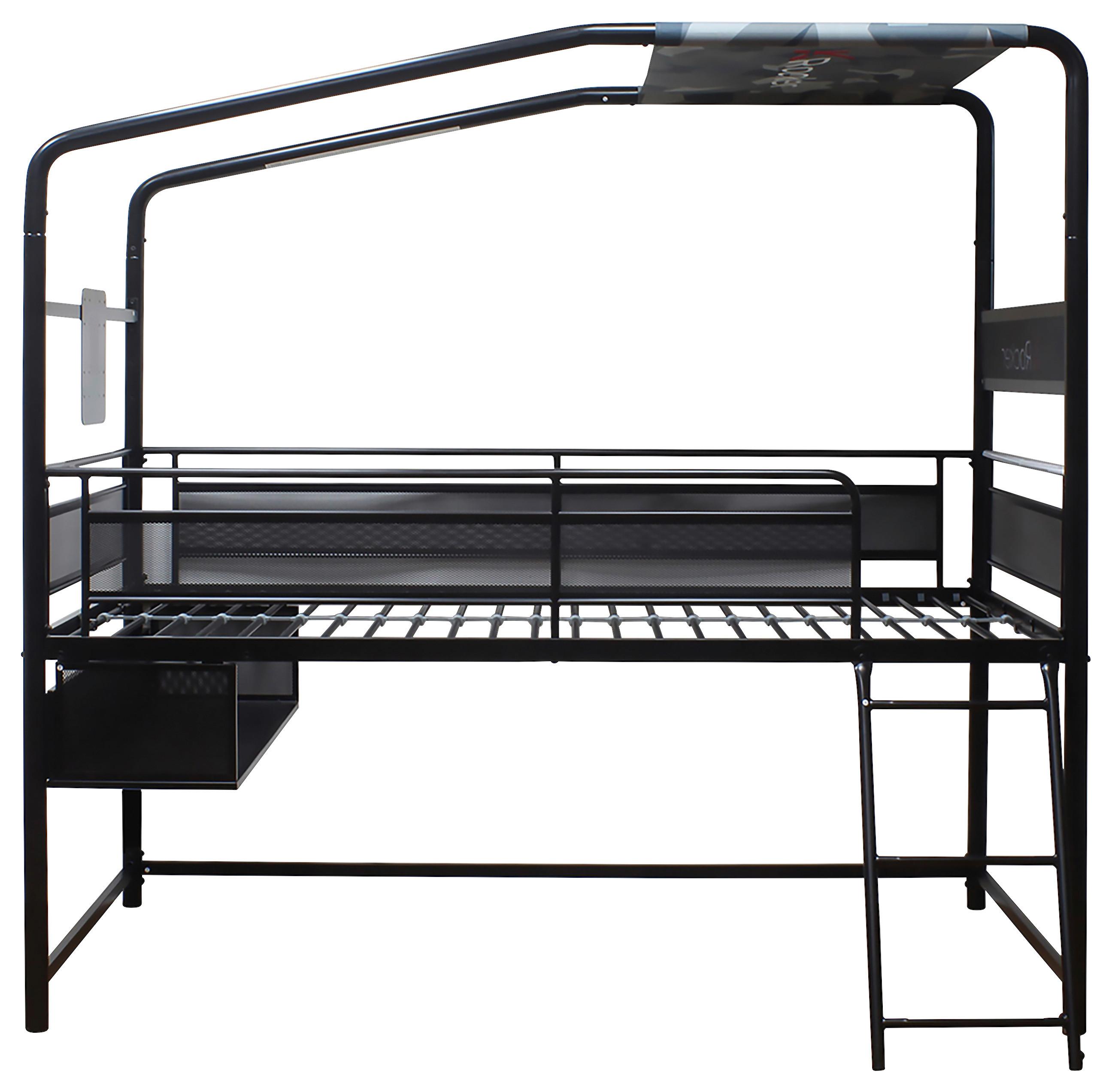 Etagenbett Contra Schwarz LF: ca. 90x190 cm - Schwarz, MODERN, Metall (90/190cm) - X Rocker