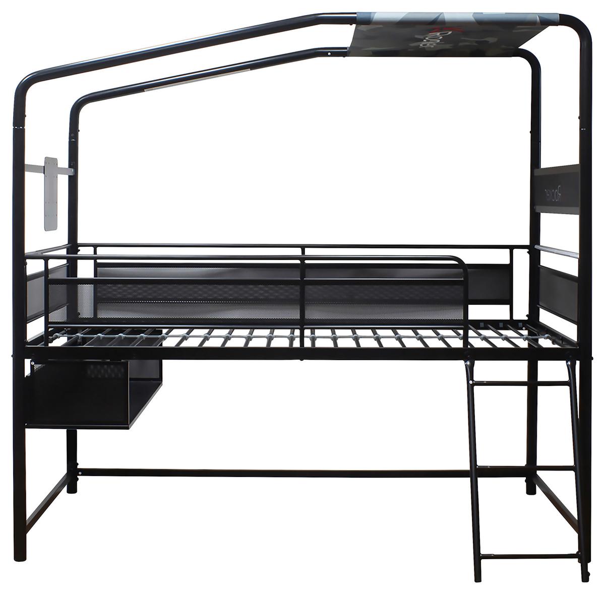 Etagenbett Contra Schwarz LF: ca. 90x190 cm - Schwarz, MODERN, Metall (90/190cm) - X Rocker