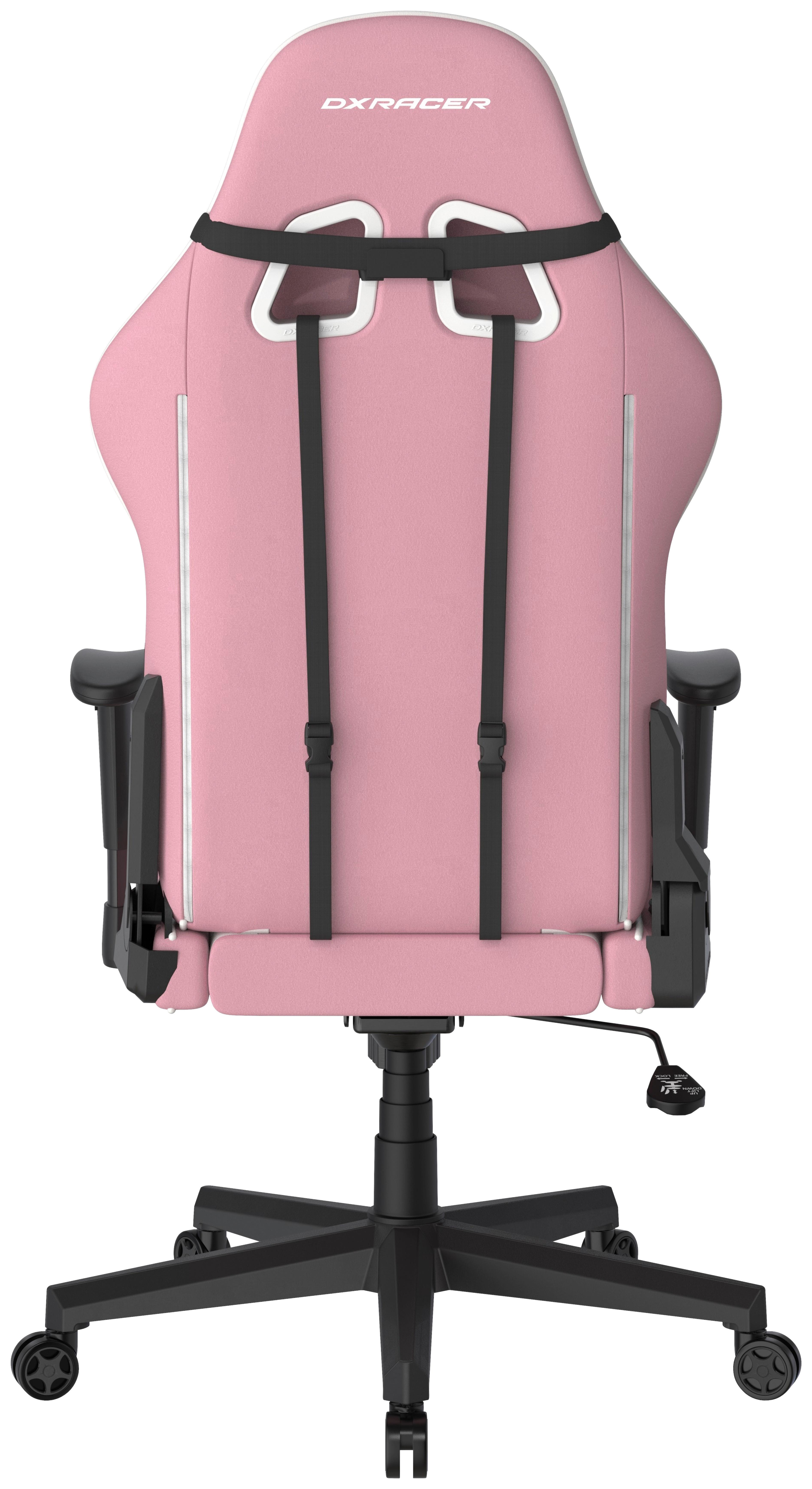 GAMINGSTOL PRINCE - vit/pink, Modern, textil/plast (67/126/67cm) - Dxracer