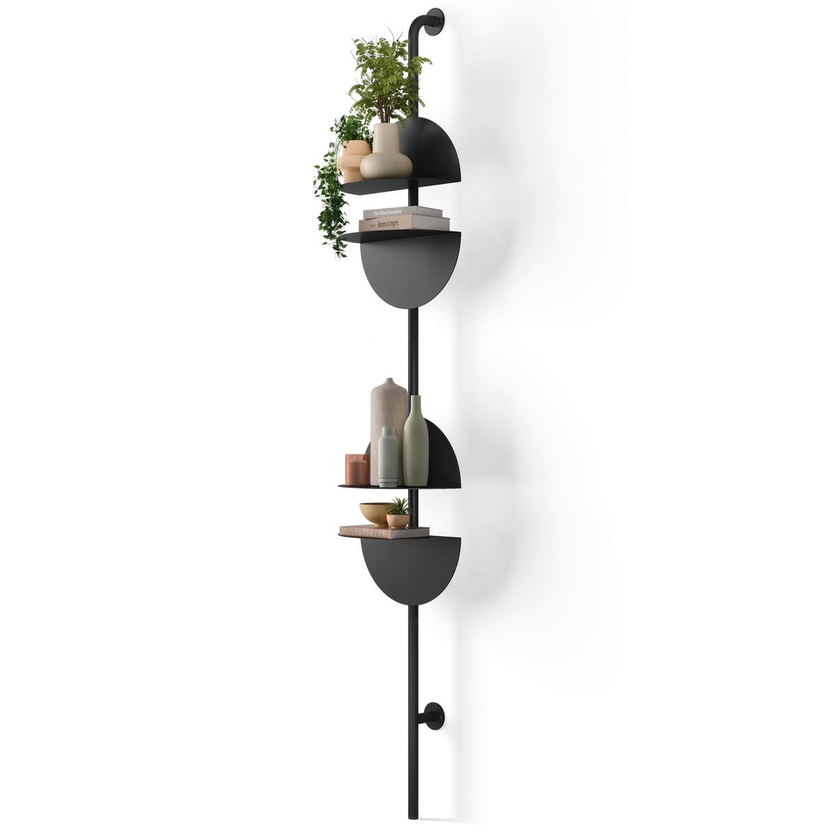 Wandboard Schwarz - Schwarz, Basics, Metall (35/27/204cm) - Umbra