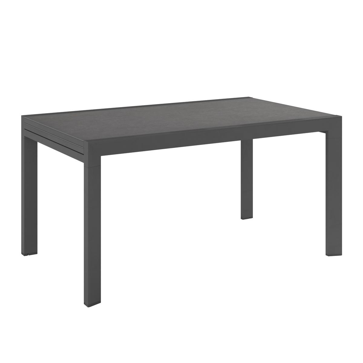 Produljivi Stol 148-250 Cm Lisa - antracit, Moderno, staklo/metal (150-250/90/75,5cm) - Mömax