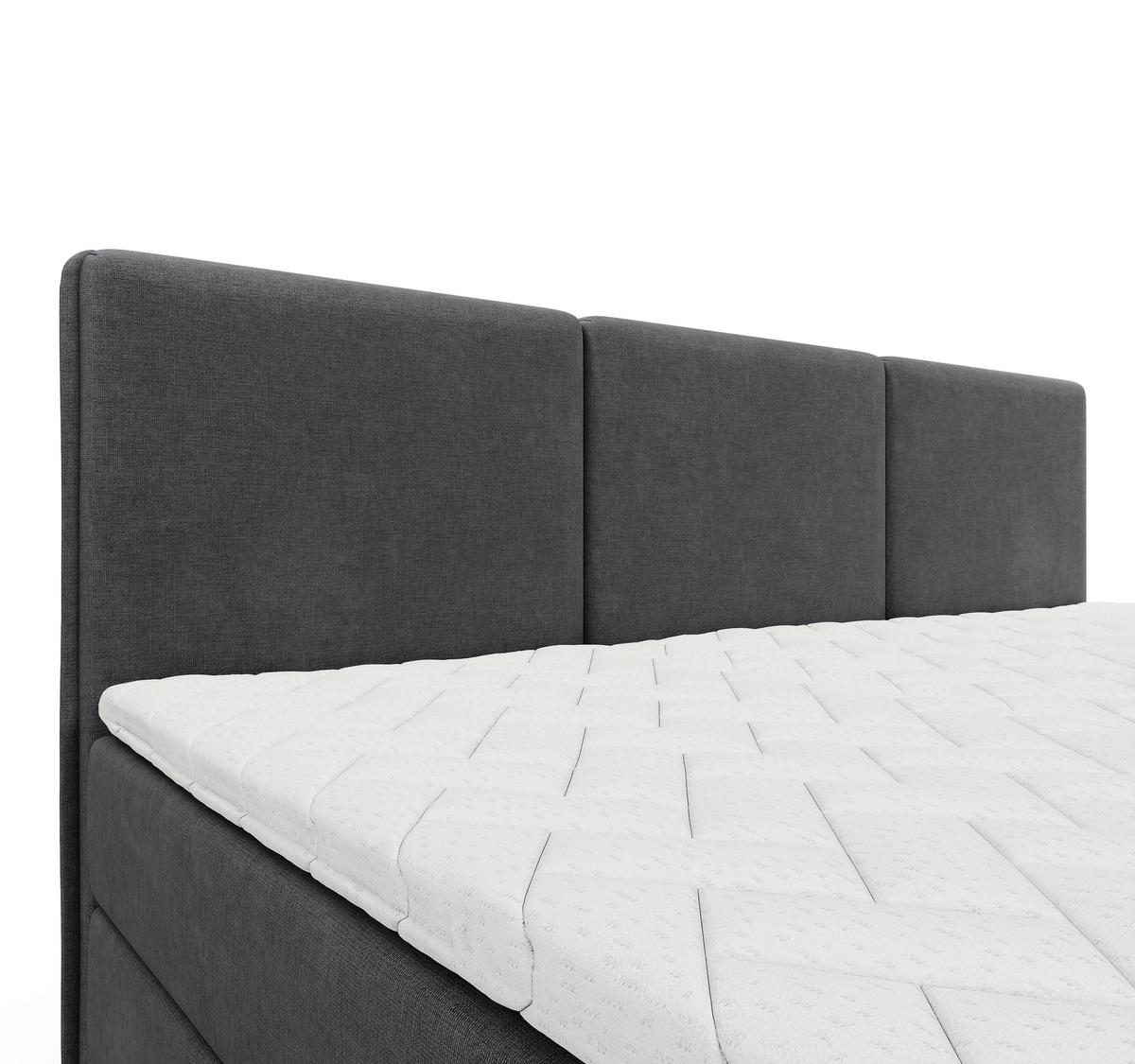 Familienbett Domino Combo Anthrazit ca.240x200cm - Anthrazit/Schwarz, MODERN, Holz/Holzwerkstoff (240/200cm) - MID.YOU