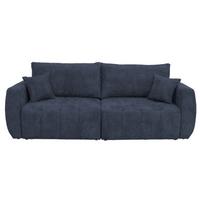 Canapea extensibila BALI - albastru închis/gri, Modern, lemn/textil (245/74-90/104cm) - Luca Bessoni