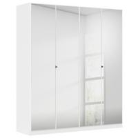 Ormar Za Odjeću Reflect - bijela/srebrne boje, Moderno, drvni materijal/metal (181/210/54cm)