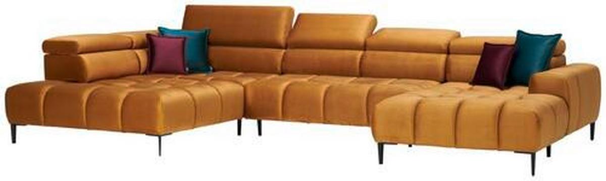 Coltar IMPERIA -EXKLUSIV- - galben curry, Design, textil (216/385/177cm) - Modern Living